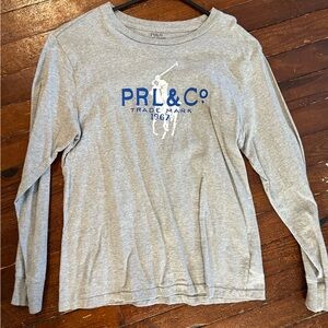 Polo by Ralph Lauren Gray Long Sleeve Shirt